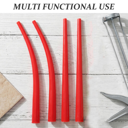 4Pcs Red Plastic Caulk Applicator Nozzle Tips for Window Door Sealing 2