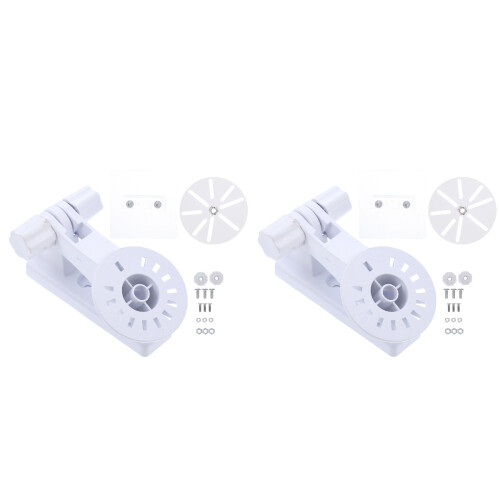 4Pcs Sturdy White Camera Mount Brackets for Outdoor Security Systems 1