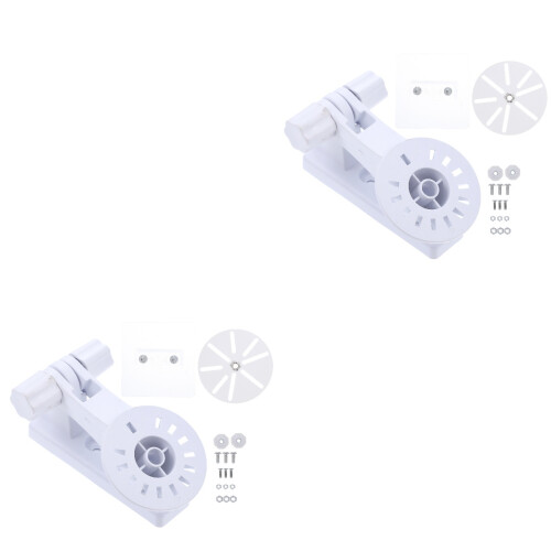 4Pcs Sturdy White Camera Mount Brackets for Outdoor Security Systems 2
