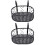 2Pcs Ironwork Hanging Flowerpot Holder Black Rack for Balcony and Yard 5
