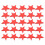 60Pcs Red Plastic Star Shaped Light Covers for 5Mm LED String Lights 9