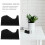 2Pcs Black Tape Roll Holder with Advanced Cutter for Home Office 5