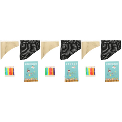 3Sets Robuste Panflöte C Schlüssel Beige Für Musikperformance 2