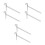 6Pièces Pieds Métalliques Support Ruche Pour Usage Argenté 2