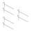 6Pièces Pieds Métalliques Support Ruche Pour Usage Argenté 4