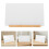 Silver Aluminum Sublimation Picture Frame with Stable Wood Base 6