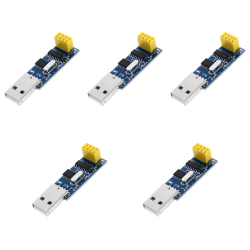 5Stk Kompakter USB-Seriell Adapter + Anschluss Dunkelblau 1
