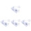 8Pcs Easy Install White Camera Mount Brackets for Outdoor Surveillance 2