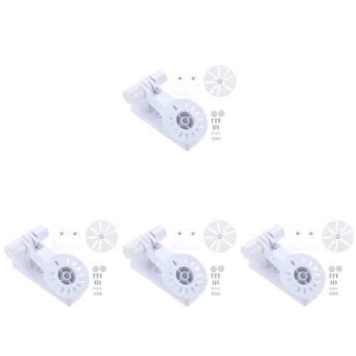 8Pcs Easy Install White Camera Mount Brackets for Outdoor Surveillance 1