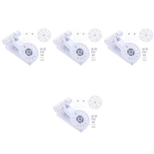 8Pcs Easy Install White Camera Mount Brackets for Outdoor Surveillance 2