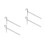 4Pièces Pieds Inoxydables Ruche Stables Design Simple Argent 4