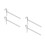 4Pièces Pieds Inoxydables Ruche Stables Design Simple Argent 6