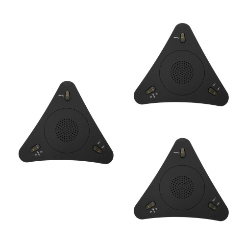 3Pcs Computer Game Microphone USB Black Driver-Free Clear Audio