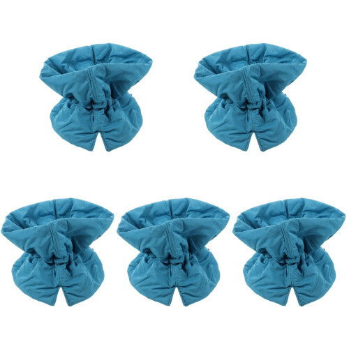 5Pcs Blue Adjustable Cat Collars Breathable Recovery Cone for Pets
