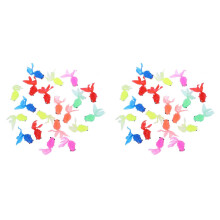 100Pcs Tpr Goldfish Figure for Kids Assorted Color Imaginative Play