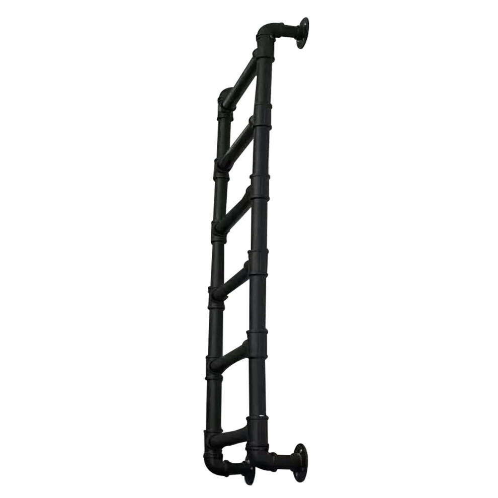 Heavy Duty Wall Mounted Metal Ladder 130Cm, Rust Resistant AntiâSlip Steps For Basement Or Loft 9073542164227
