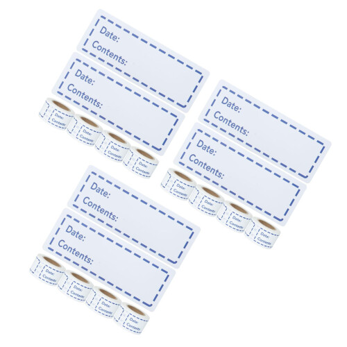 Blue Handwriting Food Labels Removable Bottle Marking Stickers 1