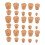 100Pcs Stoppers Light Brown for Essential Oil Jars 1
