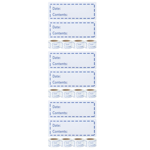 Blue Handwriting Food Labels Removable Bottle Marking Stickers 2