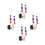 8Pcs Motorcycle Turn Signal Lights Multi Color Durable Plastic Kit 2