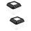 2Pièces Conteneur Reptile Noir Transparent Anti- 6