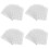 4Pcs Silver Pentagram Shaped Stickers for Motivation and Incentive Use 4