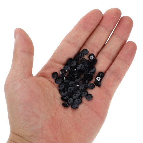 3Pcs Black Iridescent Sequins Ideal for Children’s DIY Craft Projects 2