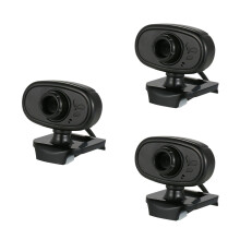 3Pcs Usb2.0 Webcam 480P with Mic Black Clip-on Computer Camera Laptop