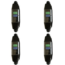 4X Conector RCD en Línea, Interruptor de Seguridad Intermedio PRCD, Protección Contra Descargas Eléctricas en Exteriores, Herramientas Eléctricas.