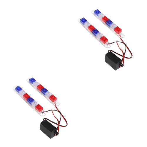 4Pcs Multi Color Motorcycle Lights Kit Plastic Strobe Visibility 1