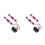 4Pcs Multi Color Motorcycle Lights Kit Plastic Strobe Visibility 4