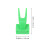 100Pcs Multifunctional Green Plastic Food Holders for Pet Parrots 7