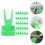 100Pcs Multifunctional Green Plastic Food Holders for Pet Parrots 8