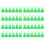100Pcs Multifunctional Green Plastic Food Holders for Pet Parrots 9