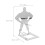 2Pièces Support Grill Saucisse Portable Argent Pour Barbecue 2