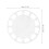 Transparent Acrylic Clock Numerals Stencil for Precise DIY Clocks 2