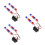 6Pcs Multi Color Motorcycle Indicator Lights Strobe Visibility Kit 2