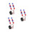 6Pcs Multi Color Motorcycle Indicator Lights Strobe Visibility Kit 3