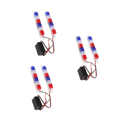 6Pcs Multi Color Motorcycle Indicator Lights Strobe Visibility Kit 2