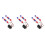 6Pcs Multi Color Motorcycle Indicator Lights Strobe Visibility Kit 7