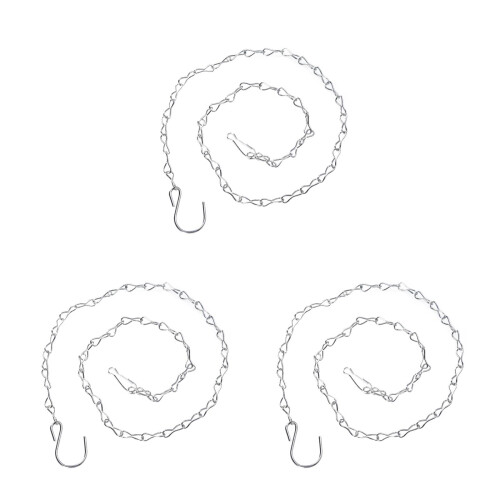 6Pcs Rustproof Silver Hanging Chains for Indoor Outdoor Use 35 Inch 1