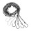 6Pcs Rustproof Silver Hanging Chains for Indoor Outdoor Use 35 Inch 8