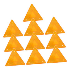 10pcs Reflective Warning Triangle Kit for Roadside Safety, Visibility and Durable