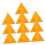 10pcs Reflective Warning Triangle Kit for Roadside Safety,  Visibility and Durable 1