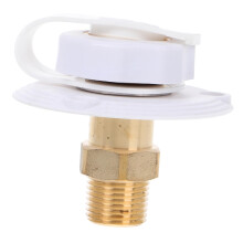 RV Water Fill Inlet with Check Valve Brass Flange Anti‑Backflow Leakproof Design for Trailer
