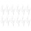 12 x Artificial White Dry Plant Tree Branch Wedding Party Decor 1