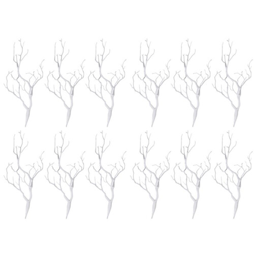 12 x Artificial White Dry Plant Tree Branch Wedding Party Decor