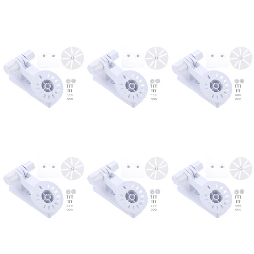 12Pcs White Security Camera Wall Mount Brackets Sturdy Outdoor Support 1