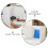 3Pcs White Desk Privacy Panels Plastic Dividers for Classroom Testing 4