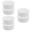 6Pcs PVC Floor Drain Covers White for Garden Balcony Use 6